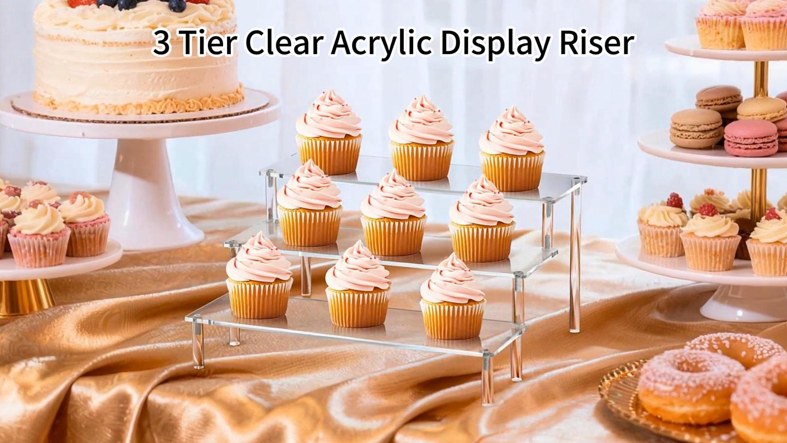 Amazon.com: AZEAM Acrylic Riser,Clear Display Risers Stand Perfume